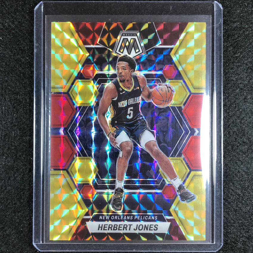 2022-23 Mosaic HERBERT JONES Choice Fusion Red and Yellow 25/88 #167