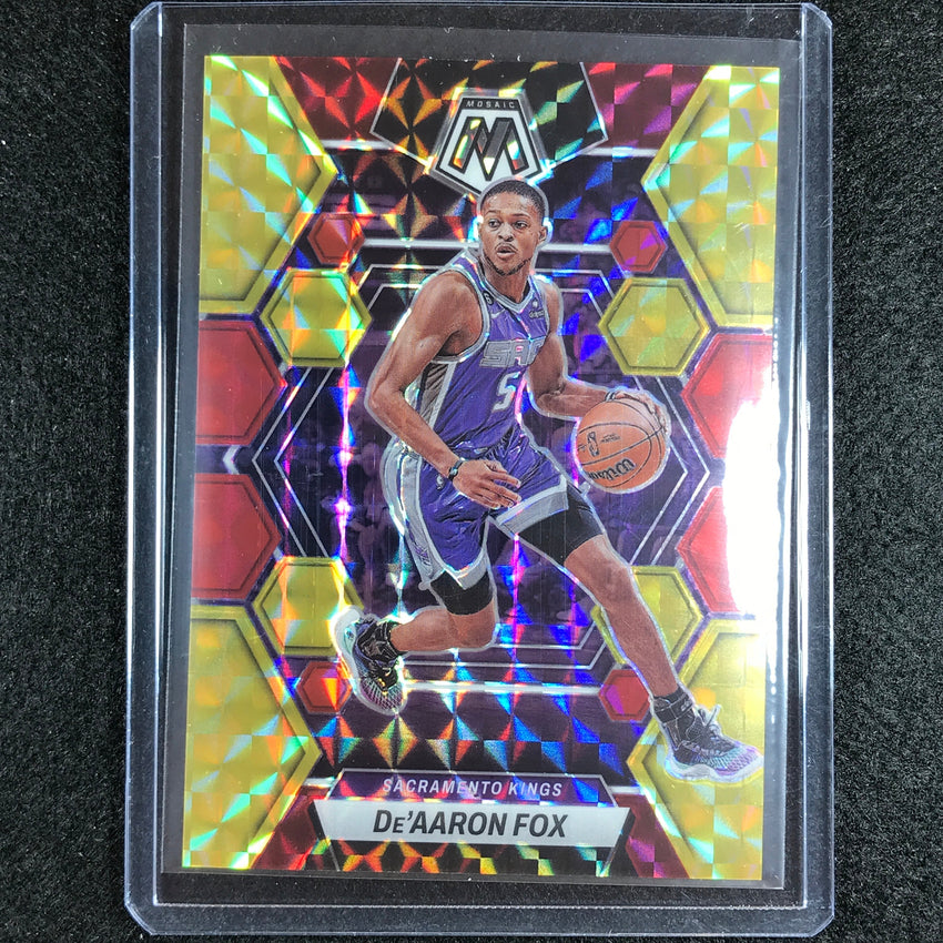 2022-23 Mosaic Deaaron Fox Choice Fusion Red And Yellow 20/88 No 181