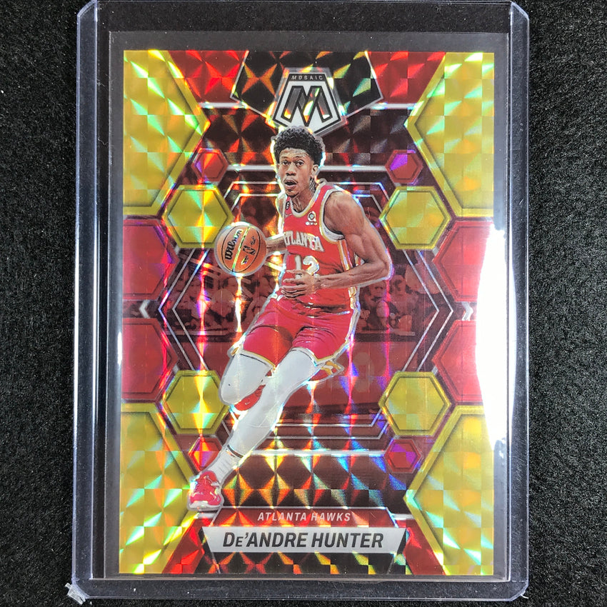 2022-23 Mosaic Deandre Hunter Choice Fusion Red And Yellow 57/88 No 192