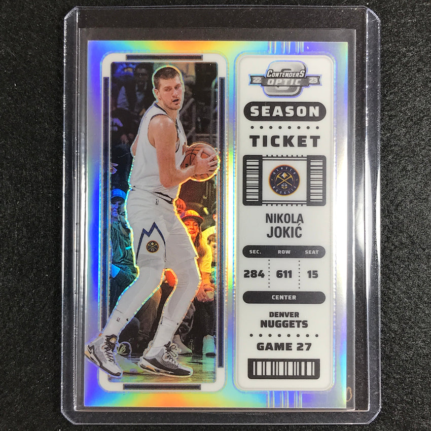 2022-23 Contenders Optic NIKOLA JOKIC Season Ticket Silver Prizm #28