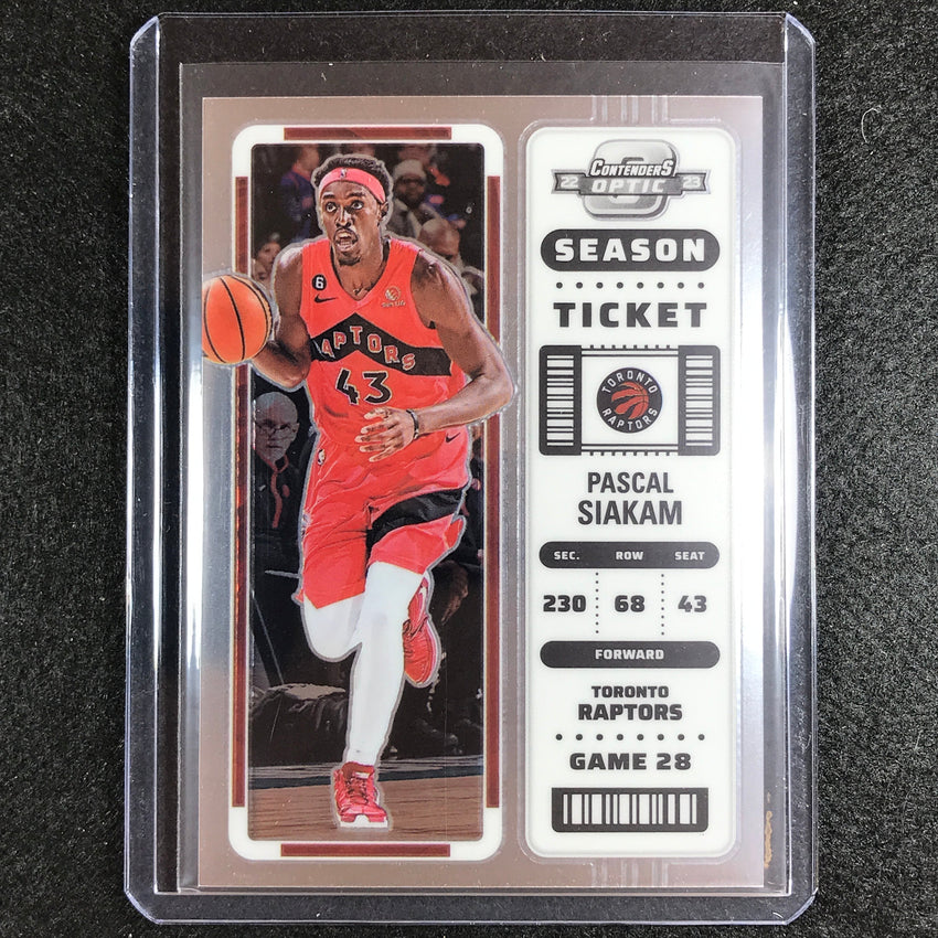 2022-23 Contenders Optic PASCAL SIAKAM Season Ticket Base #9