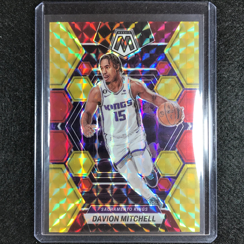 2022-23 Mosaic DAVION MITCHELL Choice Fusion Red and Yellow 29/88 #198