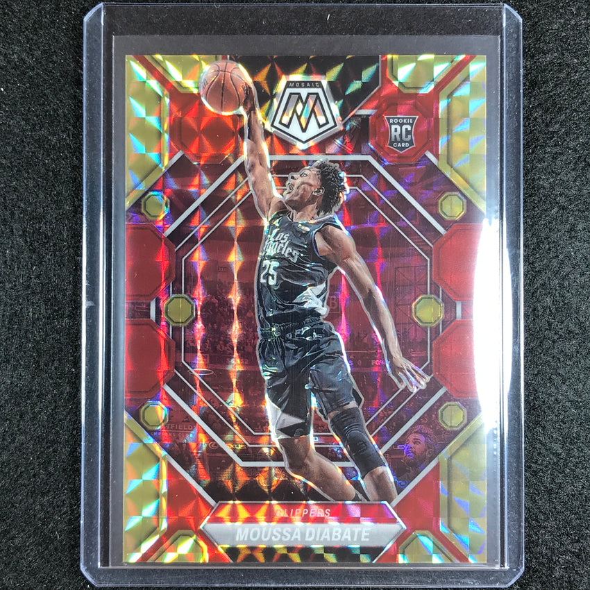 2022-23 Mosaic MOUSSA DIABATE Rookie Choice Fusion Red and Yellow 35/88 #224