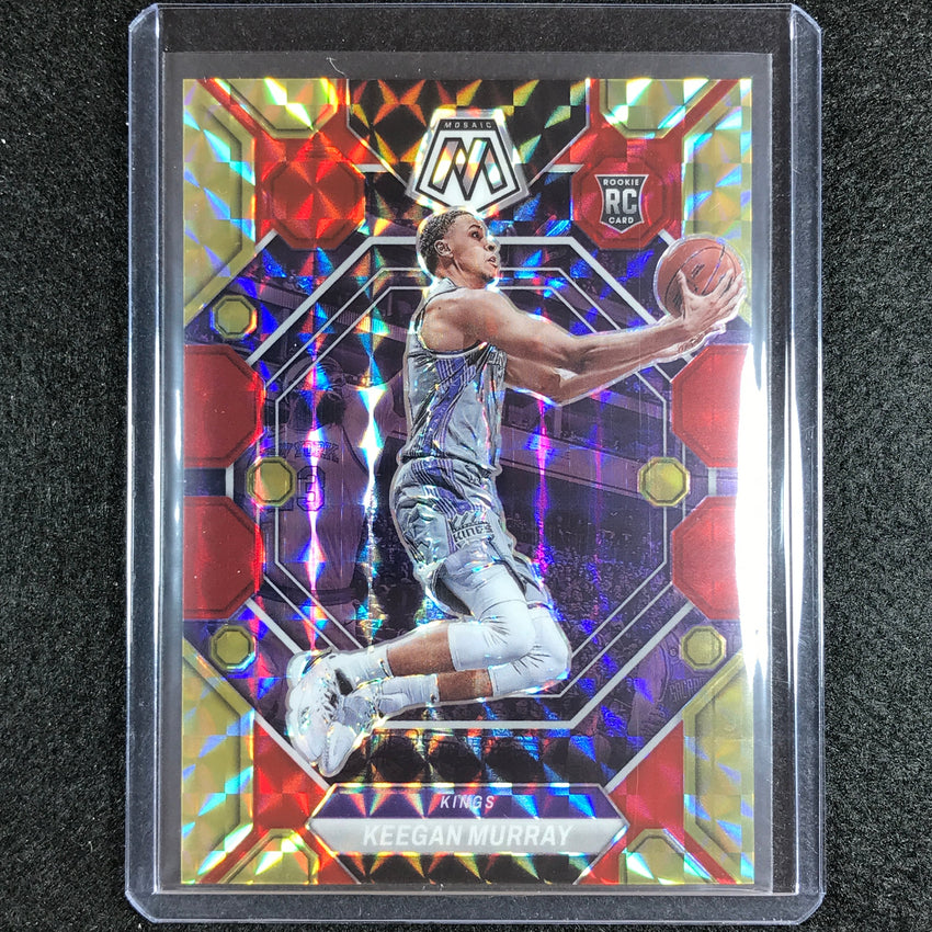 2022-23 Mosaic KEEGAN MURRAY Rookie Choice Fusion Red and Yellow 73/88 #227