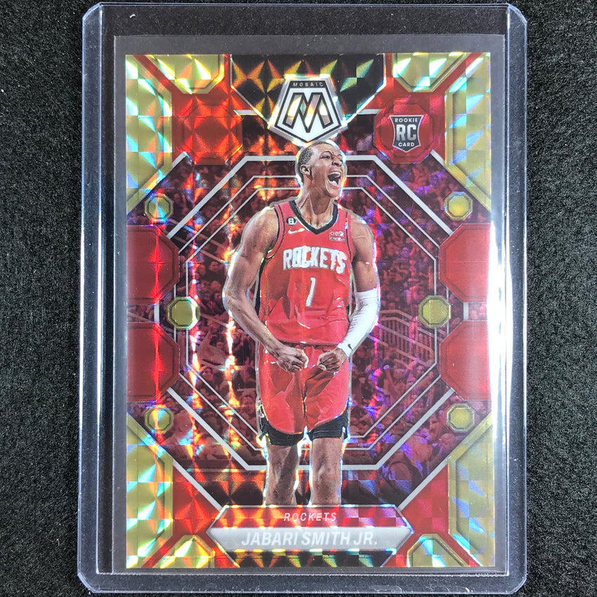 2022-23 Mosaic Jabari Smith Jr. Rookie Choice Fusion Red And Yellow 79/88 No 239