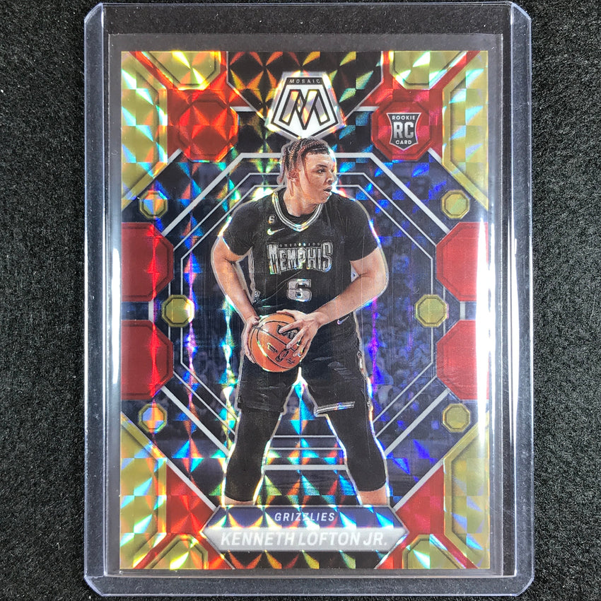 2022-23 Mosaic Kenneth Lofton Jr. Rookie Choice Fusion Red And Yellow 49/88 No 250
