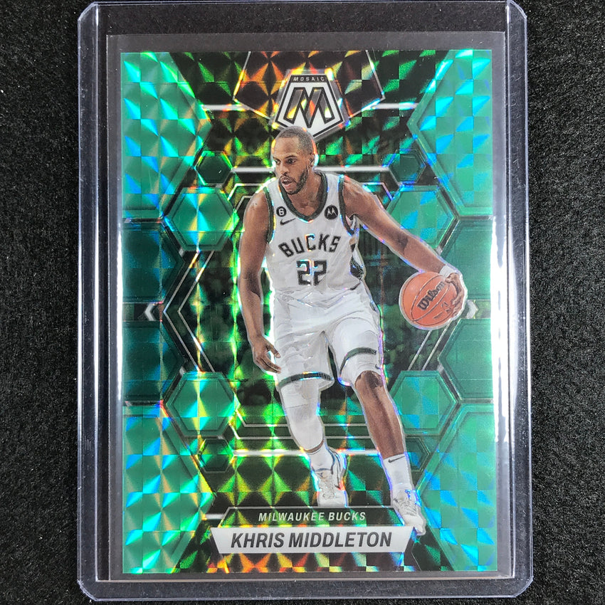 2022-23 Mosaic Khris Middleton Choice Fusion Green 6/21