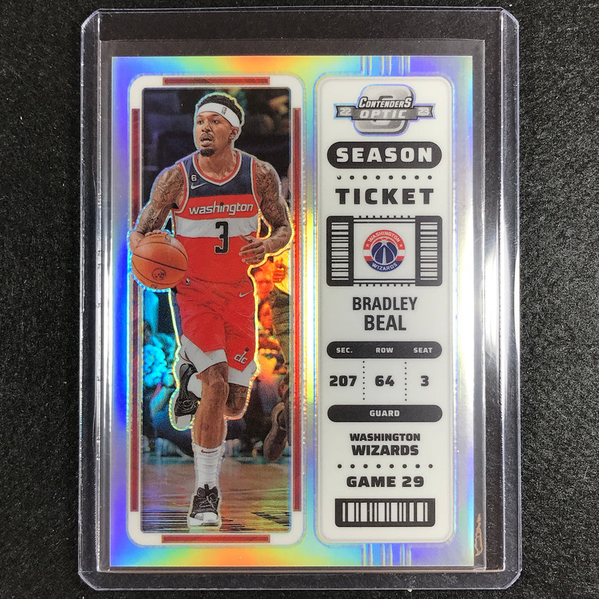 2022-23 Contenders Optic BRADLEY BEAL Season Ticket Silver Prizm #36