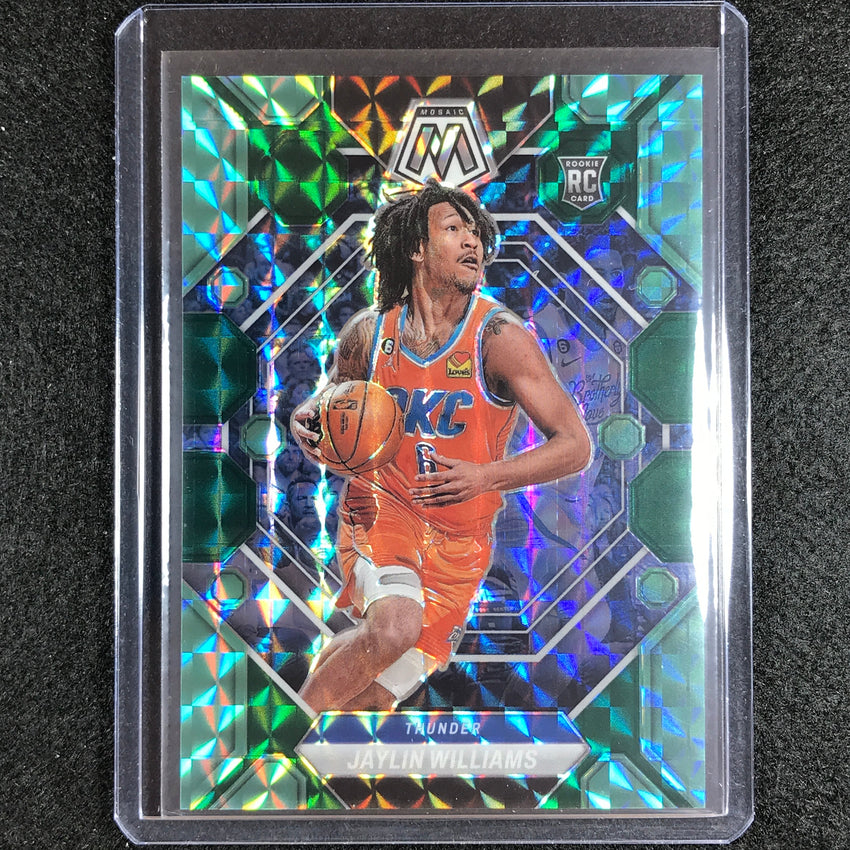 2022-23 Mosaic Jaylin Williams Rookie Choice Fusion Green 16/21
