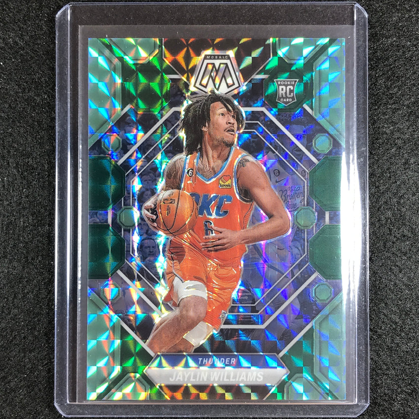 2022-23 Mosaic Jaylin Williams Rookie Choice Fusion Green 19/21