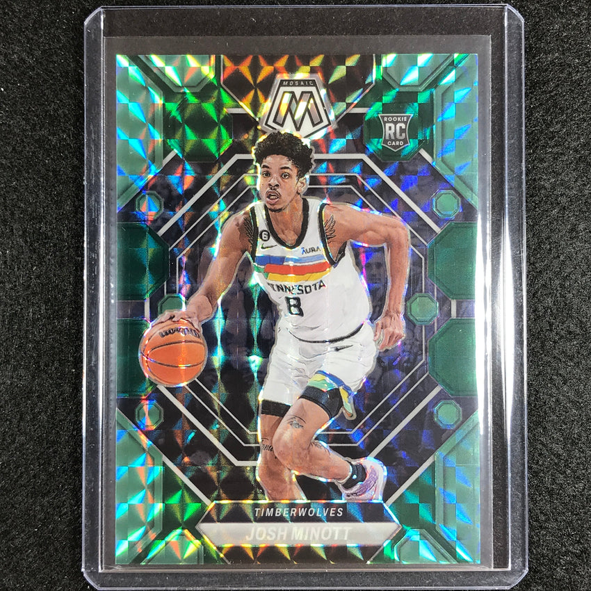 2022-23 Mosaic Josh Minott Rookie Choice Fusion Green 8/21