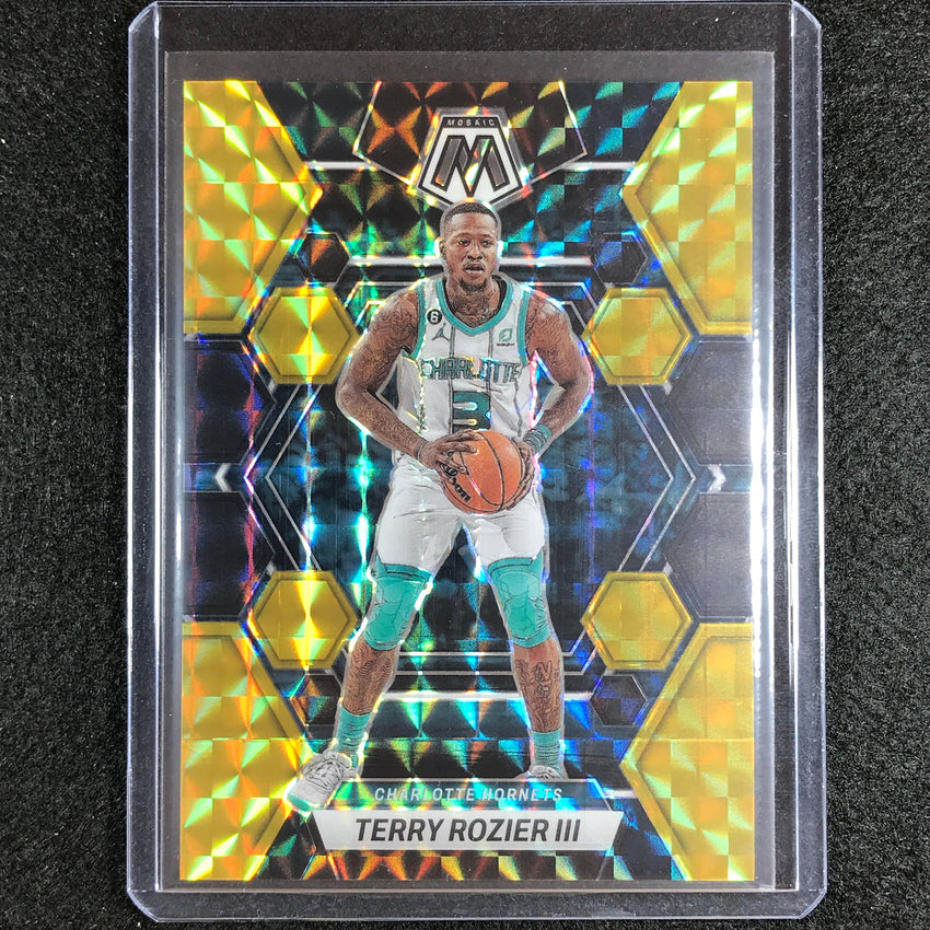 2022-23 Mosaic Terry Rozier Choice Black Gold 3/8