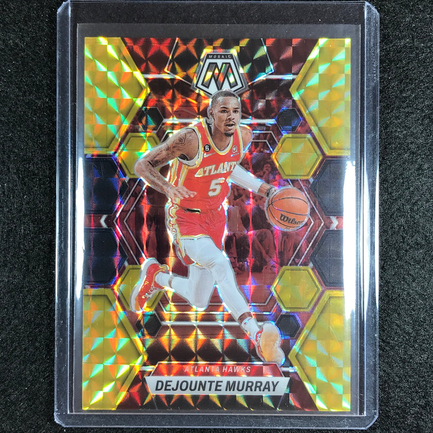 2022-23 Mosaic Dejounte Murray Choice Black Gold 1/8