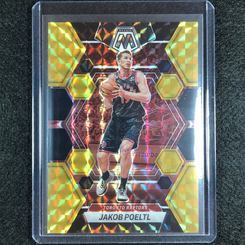 2022-23 Mosaic Jakob Poeltl Choice Black Gold 3/8