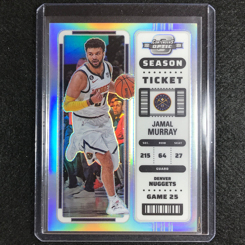 2022-23 Contenders Optic Jamal Murray Season Ticket Silver Prizm No 42