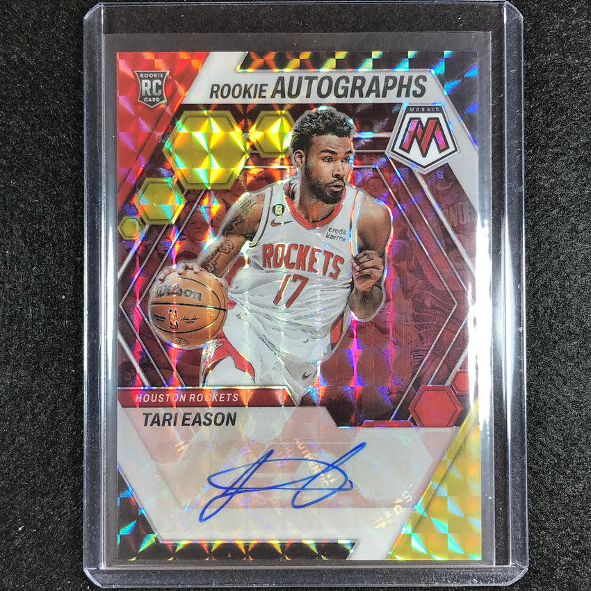 2022-23 Mosaic Tari Eason Rookie Autographs Choice Red And Yellow Auto No Eas