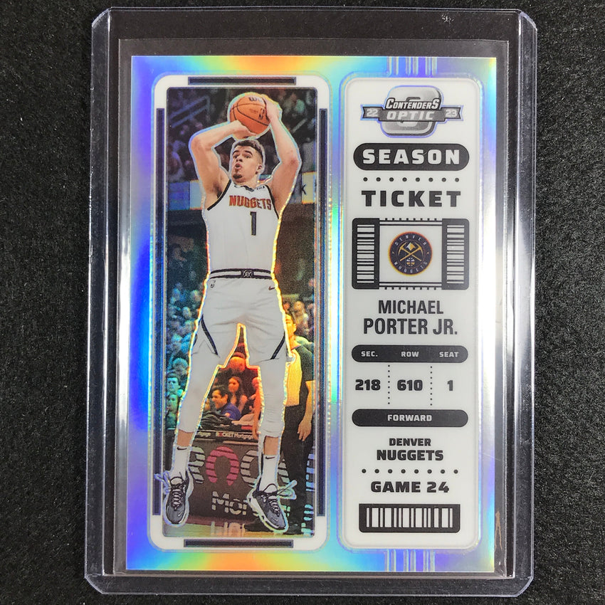 2022-23 Contenders Optic MICHAEL PORTER JR. Season Ticket Silver Prizm #49