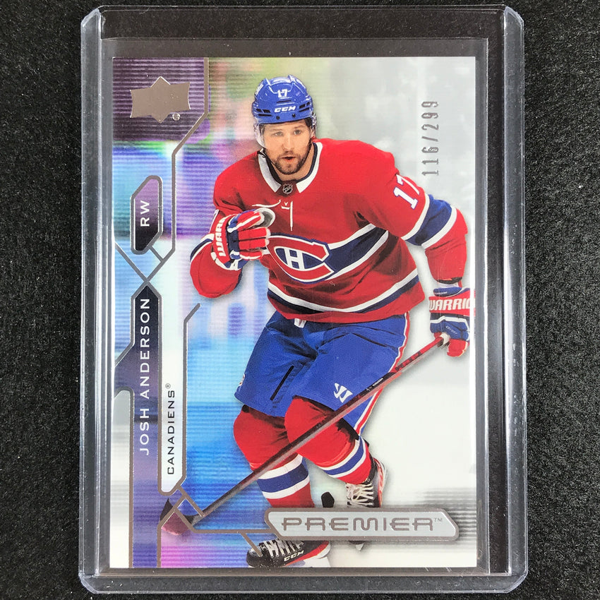 2021-22 Premier Nhl Josh Anderson Veteran Base 116/299