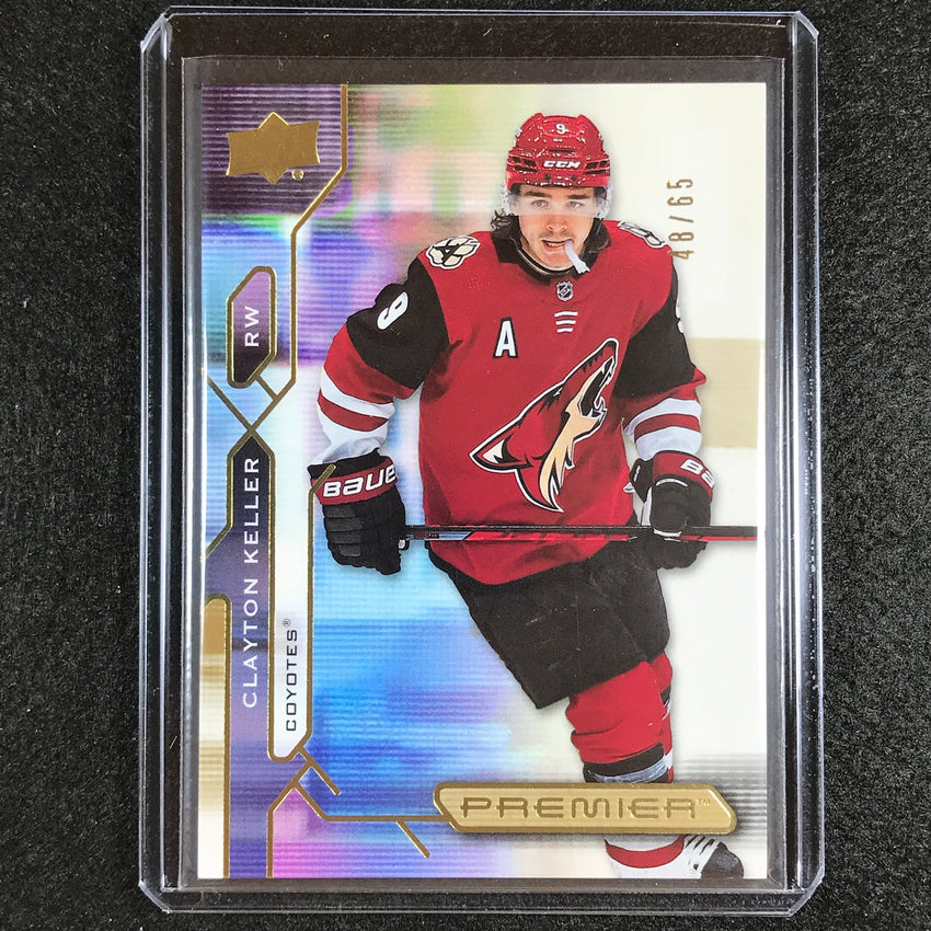 2021-22 Premier Nhl Clayton Keller Veteran Base Gold 48/65