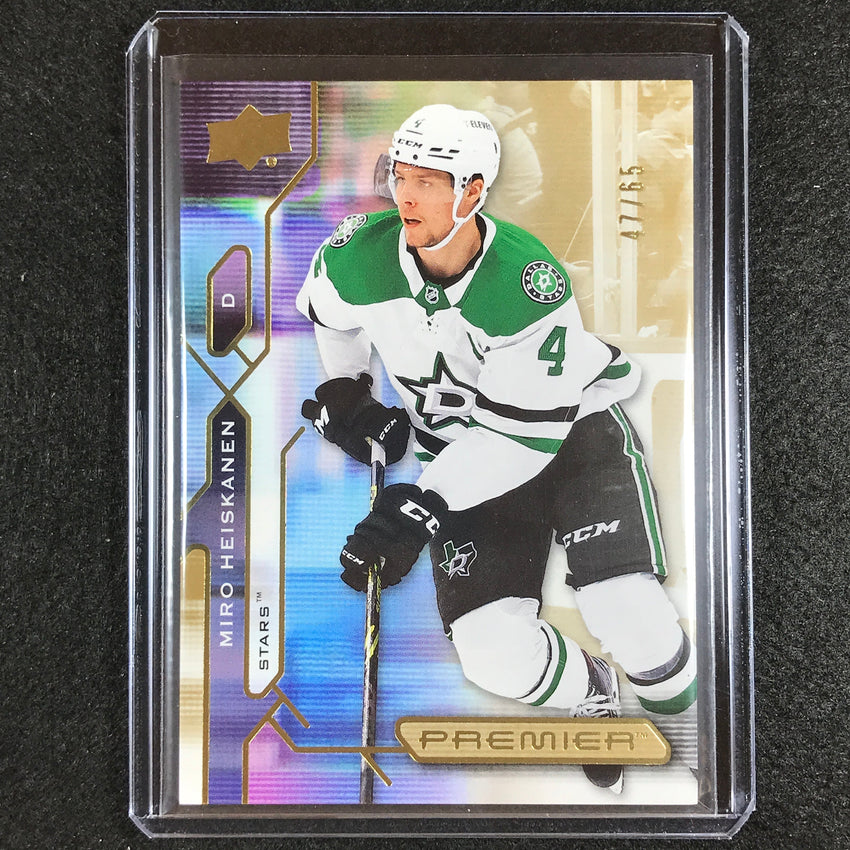 2021-22 Premier Nhl Miro Heiskanen Veteran Base Gold 47/65