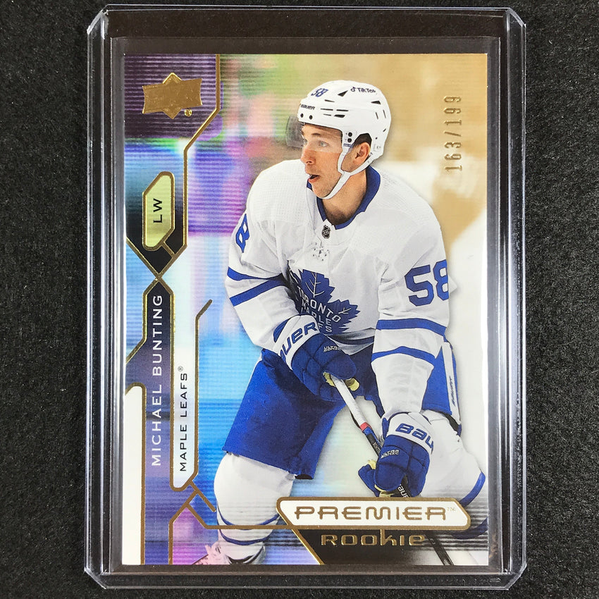 2021-22 Premier Nhl Michael Bunting Rookie Base Gold 163/199