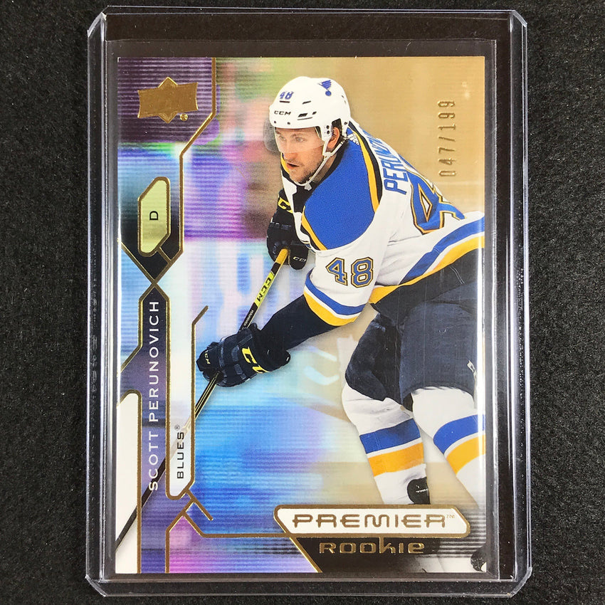 2021-22 Premier Nhl Scott Perunovich Rookie Base Gold 47/199