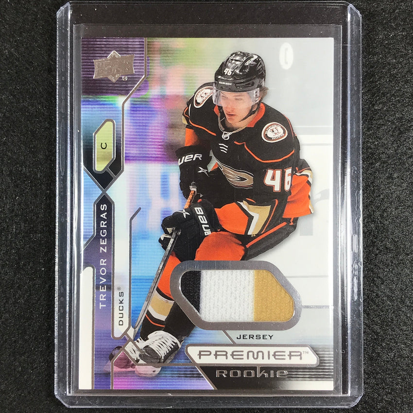 2021-22 Premier Nhl Trevor Zegras Rookie Base Jersey Relic No 101 A