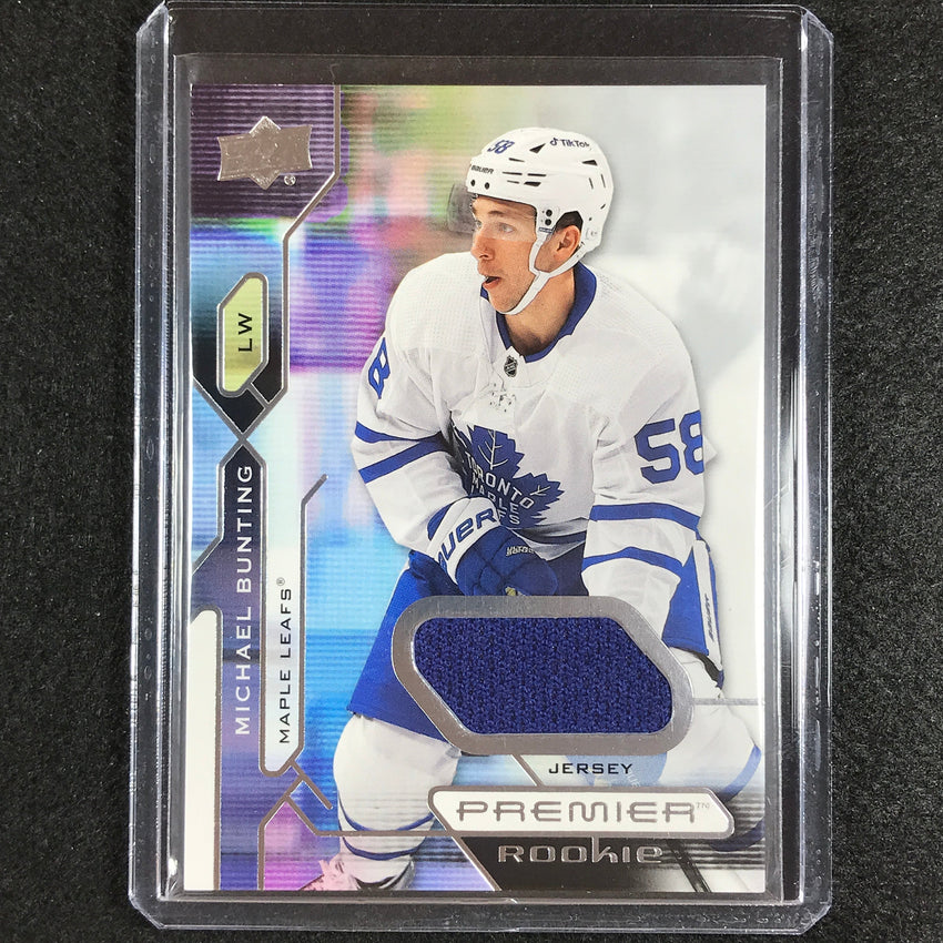 2021-22 Premier Nhl Michael Bunting Rookie Base Jersey Relic No 104