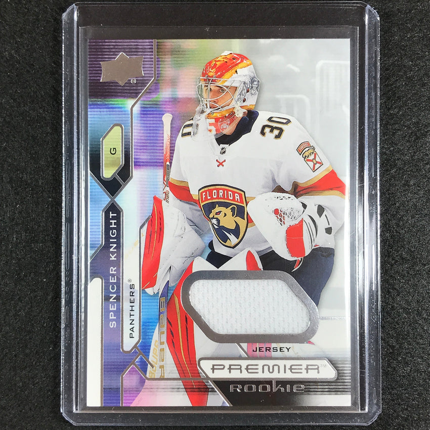 2021-22 Premier NHL SPENCER KNIGHT Rookie Base Jersey Relic #108