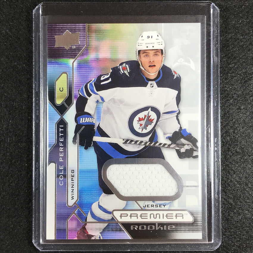 2021-22 Premier Nhl Cole Perfetti Rookie Base Jersey Relic No 115