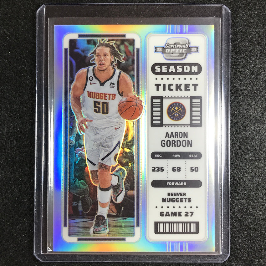 2022-23 Contenders Optic Aaron Gordon Season Ticket Silver Prizm No 66
