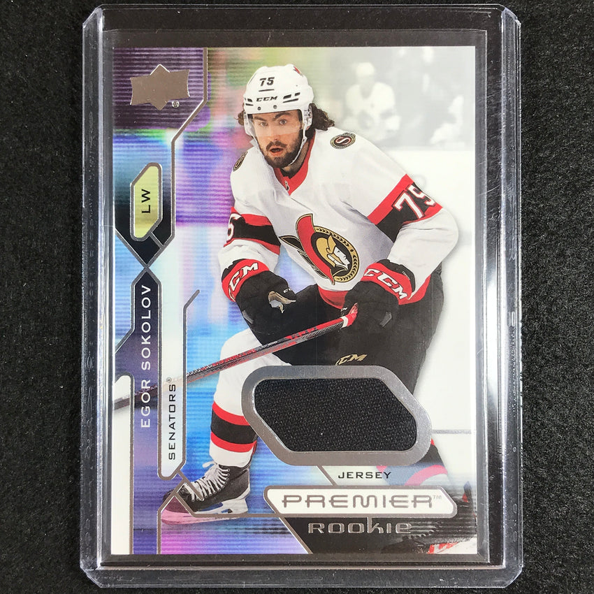 2021-22 Premier Nhl Egor Sokolov Rookie Base Jersey Relic No 143