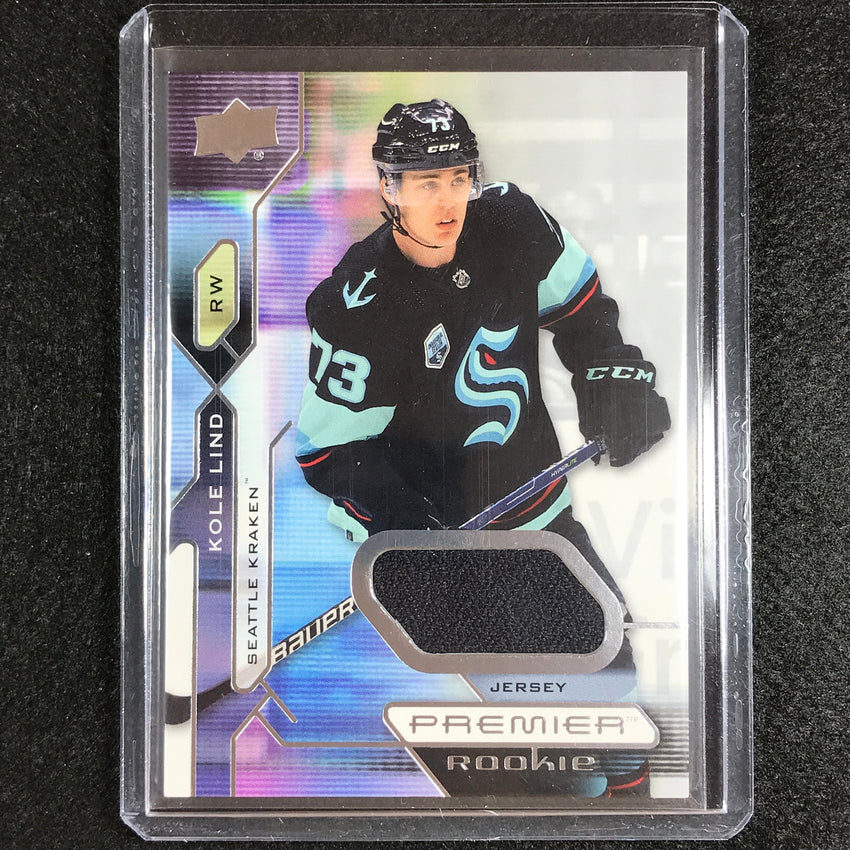 2021-22 Premier NHL KOLE LIND Rookie Base Jersey Relic #148