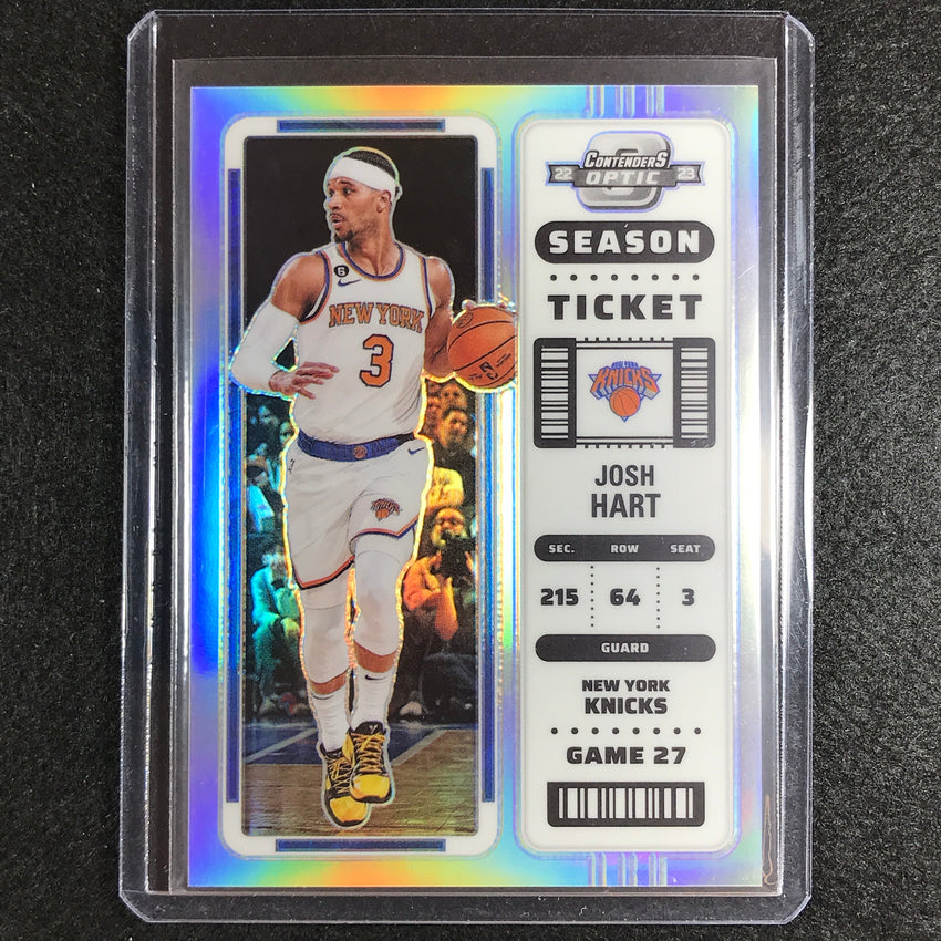 2022-23 Contenders Optic JOSH HART Season Ticket Silver Prizm #67