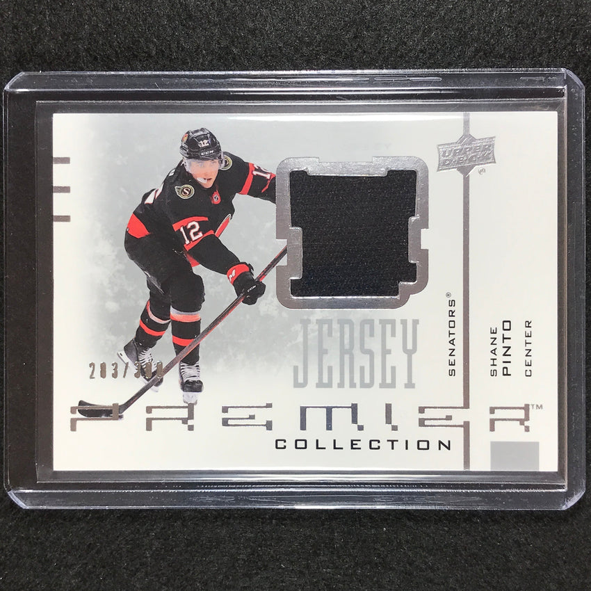 2021-22 Premier Nhl Shane Pinto 20th Anniversary Jersey Relic 283/300