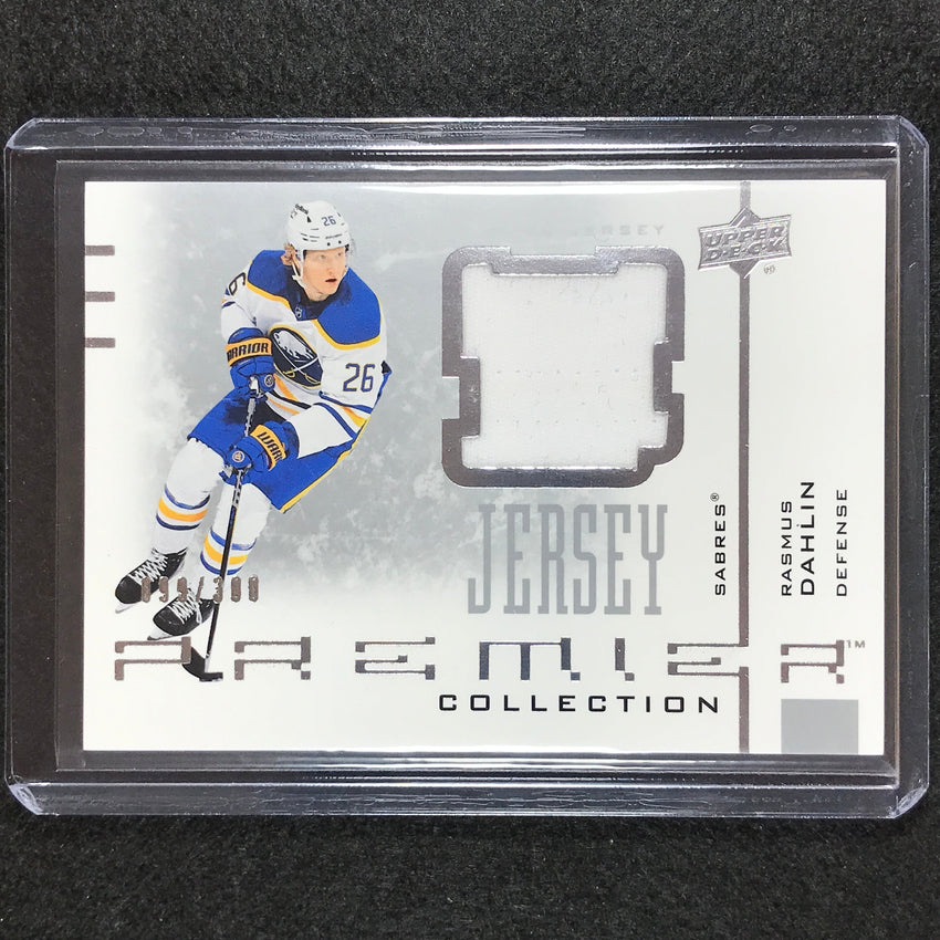 2021-22 Premier Nhl Rasmus Dahlin 20th Anniversary Jersey Relic 99/300