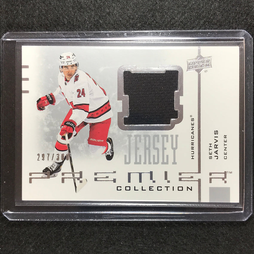 2021-22 Premier Nhl Seth Jarvis 20th Anniversary Jersey Relic 297/300