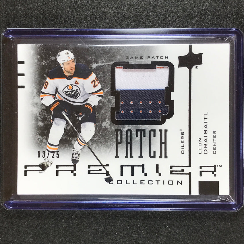 2021-22 Premier Nhl Leon Draisaitl 20th Anniversary Jersey Patch 3/25