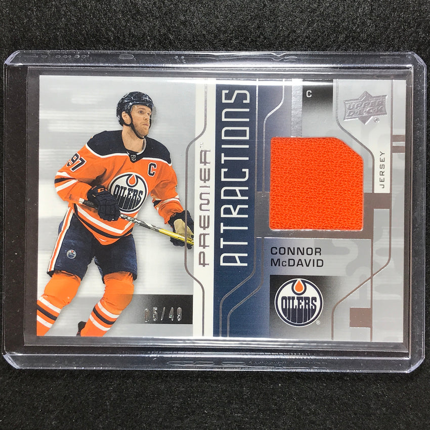 2021-22 Premier Nhl Connor Mcdavid Premier Attractions Jersey Base 5/49