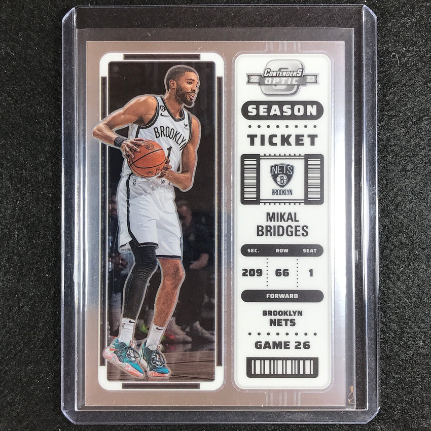 2022-23 Contenders Optic MIKAL BRIDGES Season Ticket Base #12