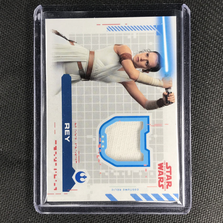 2019 Topps Star Wars Rise Of Skywalker REY Costume Relic 30/99-Cherry Collectables