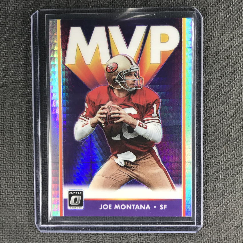 2019 Donruss Optic JOE MONTANA MVP Hyper Prizm #17-Cherry Collectables