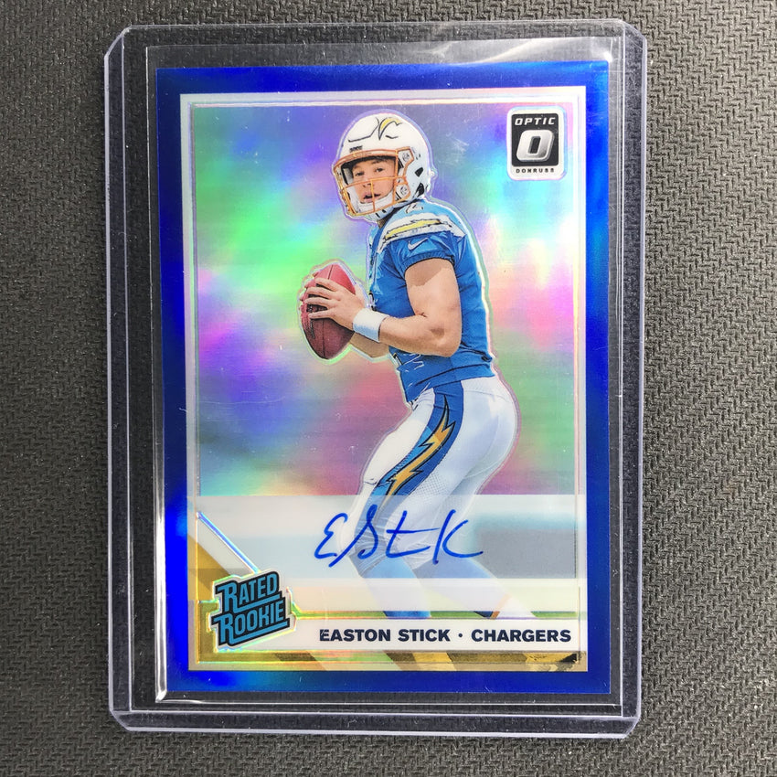 2019 Donruss Optic EASTON STICK Rated Rookie Blue Auto 74/75-Cherry Collectables