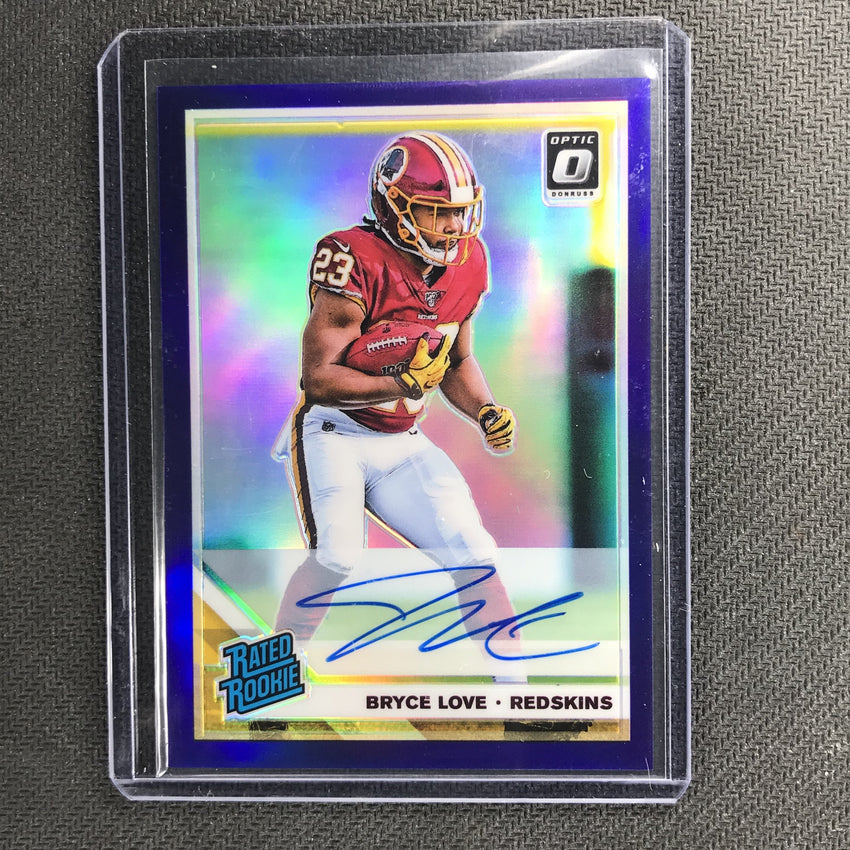 2019 Donruss Optic BRYCE LOVE Rated Rookie Purple Auto 12/35-Cherry Collectables
