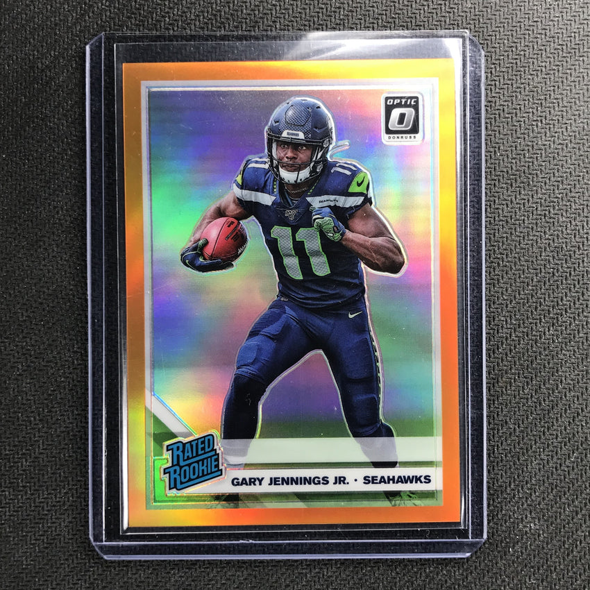 2019 Donruss Optic GARY JENNINGS JR Rated Rookie Orange Prizm 199/199-Cherry Collectables