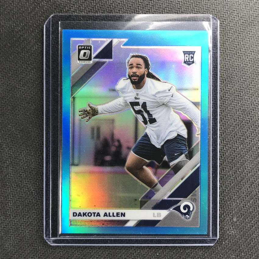 2019 Donruss Optic DAKOTA ALLEN Rookie Aqua Prizm 217/299-Cherry Collectables