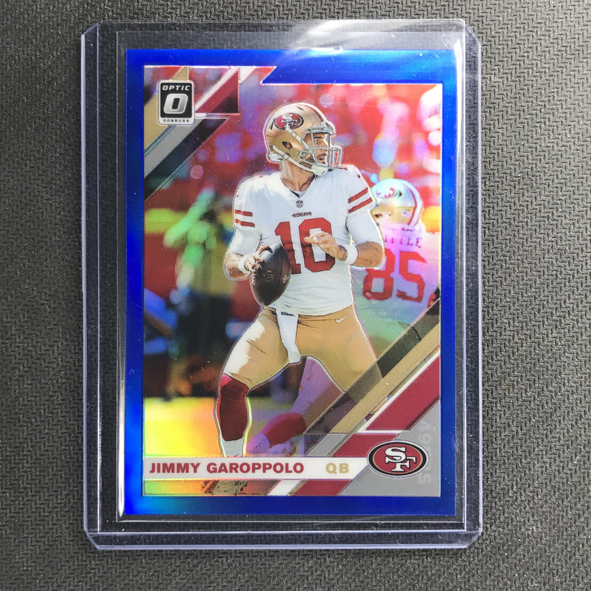 2019 Donruss Optic JIMMY GARROPOLO Blue Prizm 38/150-Cherry Collectables