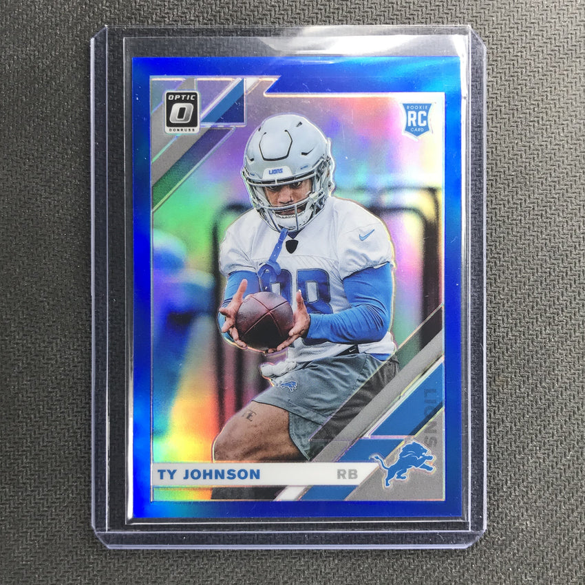2019 Donruss Optic TY JOHNSON Rookie Blue Prizm 26/150-Cherry Collectables