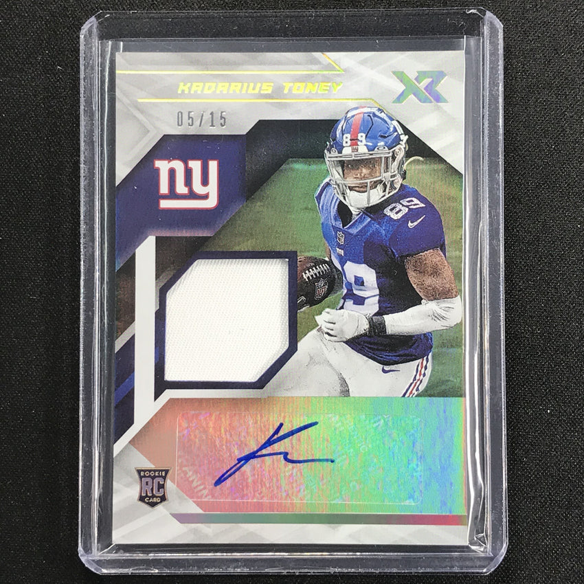 2021 Xr Kadarius Toney Rookie Swatch Jersey Auto White 5/15