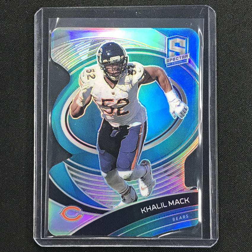 2021 Spectra Khalil Mack Die-cut Neon Blue 38/50
